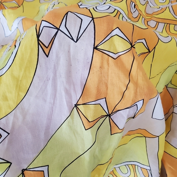 S/W/F Halterneck Poolside Yellow Maxi Dress Size Small - Picture 8 of 12